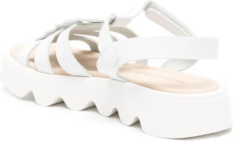 Florens Leren sandalen met glitter applicatie Wit - Foto 2
