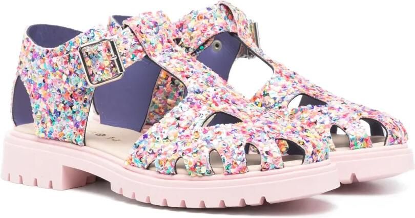 Florens Sandalen verfraaid met glitter Roze