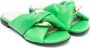 Florens Gewatteerde slippers Groen - Thumbnail 1