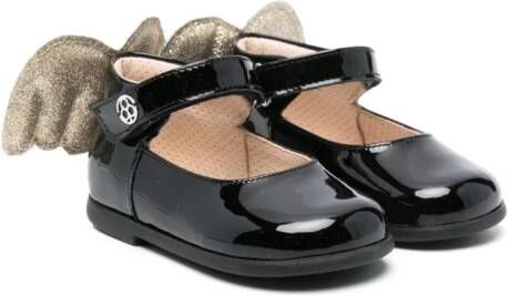 Florens Lakleren sandalen Zwart