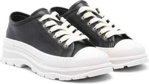 Florens Leren sneakers Zwart