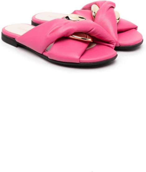 Florens Gewatteerde slippers Roze