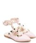 Florens Rockstud sandalen met gesloten neus Roze - Thumbnail 1