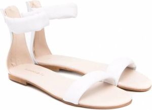 Florens Sandalen met ritssluiting aan de achterzijde Wit