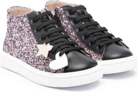 Florens Sneakers met glitterdetail Roze