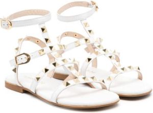 Florens Sandalen met Rockstud-bandjes Wit