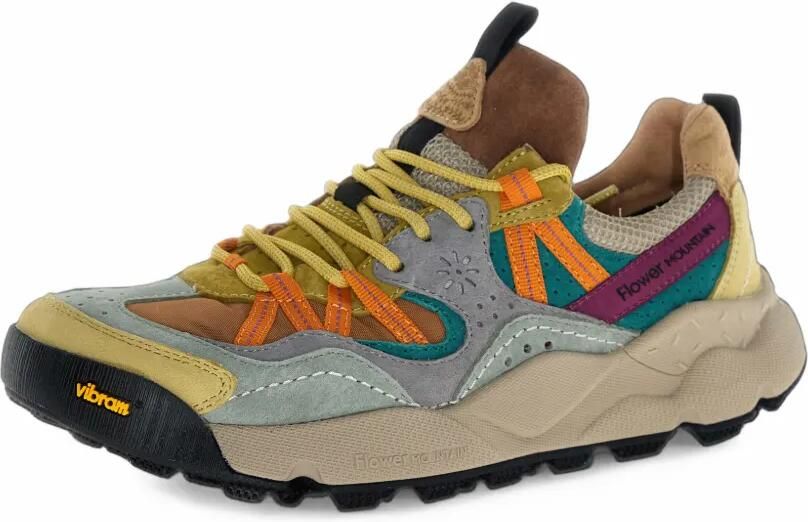 FLOWER MOUNTAIN Back Country Uni 2 panelled low-top sneakers Bruin - Foto 4