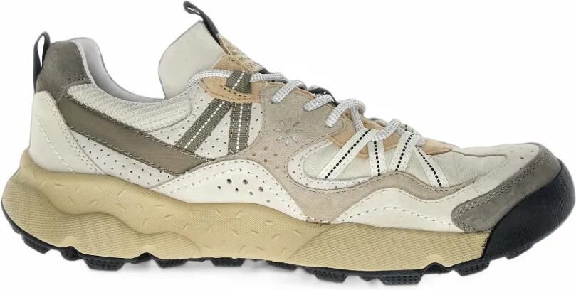 FLOWER MOUNTAIN Back Country Uni 2 panelled Vibram-sole sneakers Beige