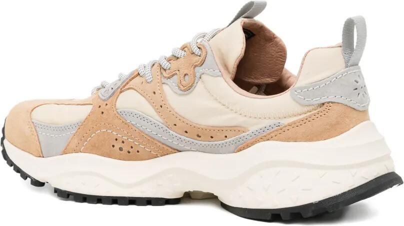 FLOWER MOUNTAIN Geperforeerde sneakers met vlakken Beige - Foto 3