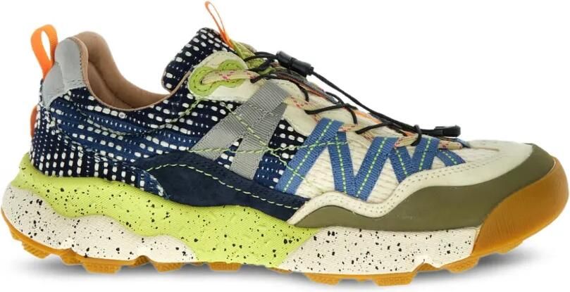 FLOWER MOUNTAIN Iwano 2 Sashiko sneakers Blauw