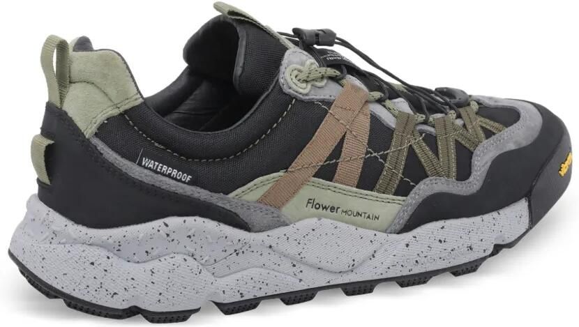 FLOWER MOUNTAIN Iwano 2 sneakers van kalfssuède Groen - Foto 4
