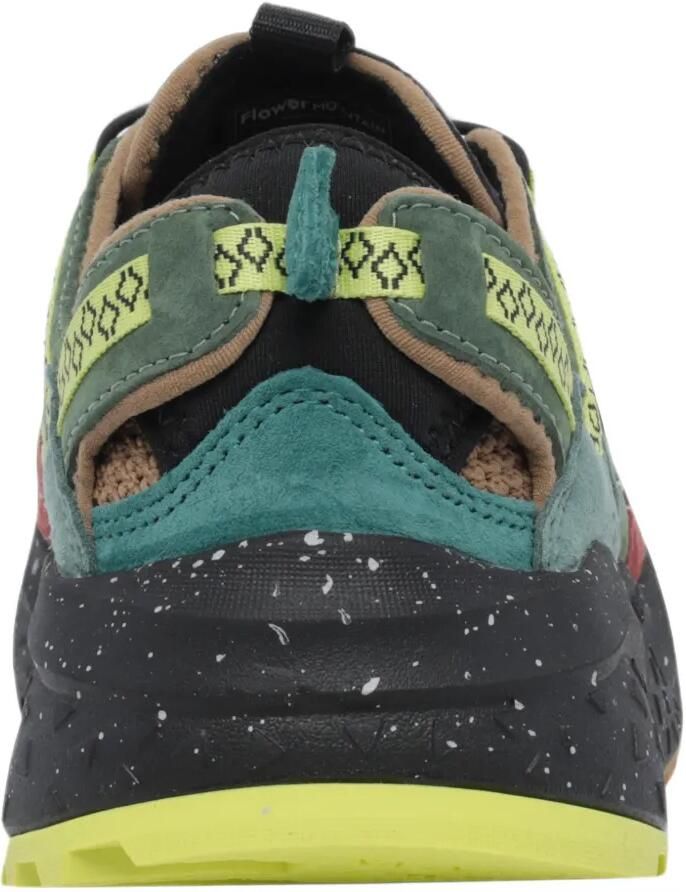 FLOWER MOUNTAIN Kazana sneakers met houtje-touwtjesluiting en vlakken Groen - Foto 2
