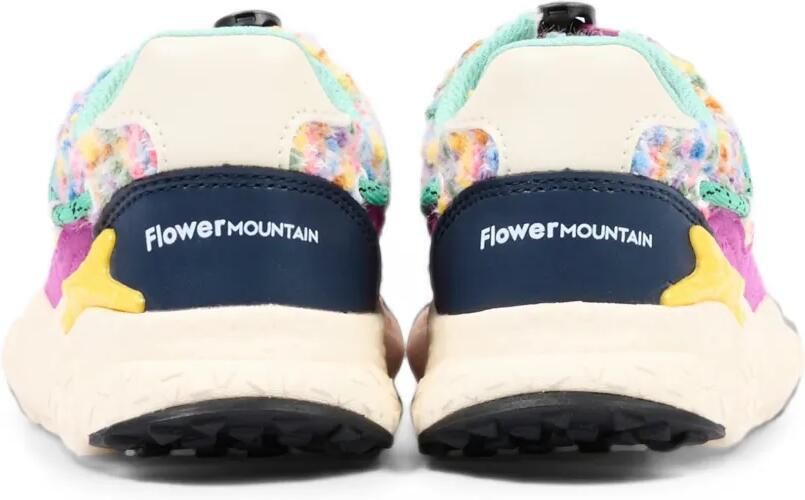 FLOWER MOUNTAIN KIDS Bouclé gebreide sneakers met vlakken Roze - Foto 3