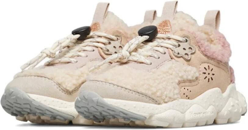 FLOWER MOUNTAIN KIDS Kotetsu sneakers met bloe Beige