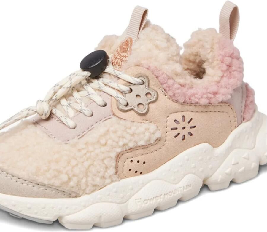 FLOWER MOUNTAIN KIDS Kotetsu sneakers met bloe Beige - Foto 2
