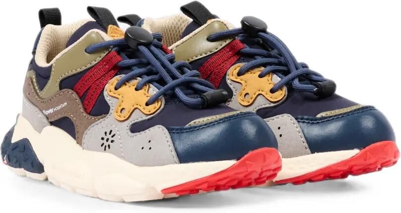 FLOWER MOUNTAIN KIDS Low-top sneakers met vlakken Blauw