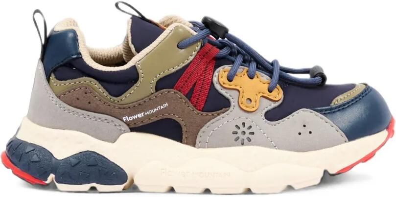 FLOWER MOUNTAIN KIDS Low-top sneakers met vlakken Blauw - Foto 4