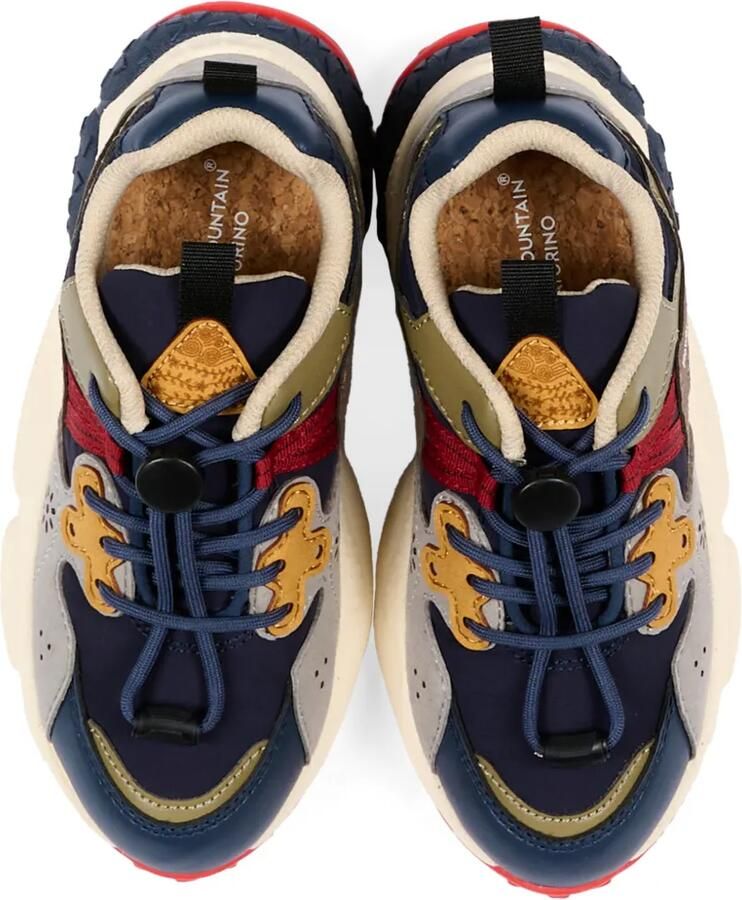 FLOWER MOUNTAIN KIDS Low-top sneakers met vlakken Blauw - Foto 2