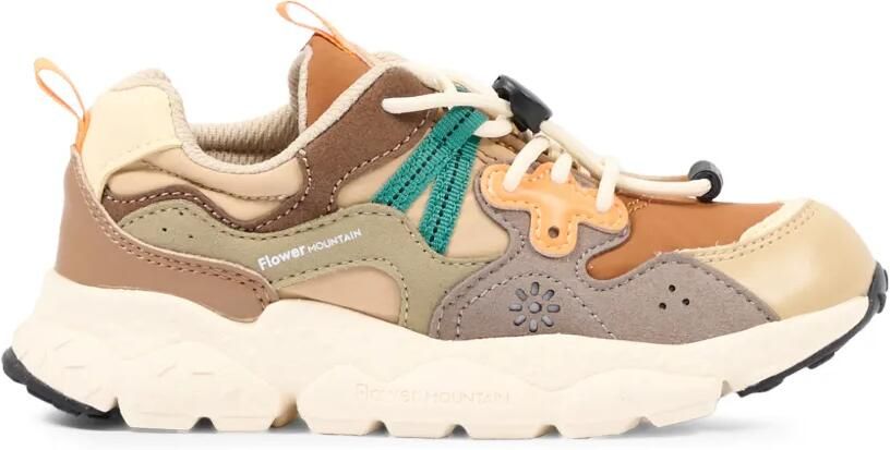 FLOWER MOUNTAIN KIDS Sneakers met colourblocking Beige - Foto 4