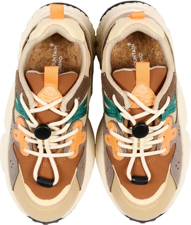 FLOWER MOUNTAIN KIDS Sneakers met colourblocking Beige - Foto 2