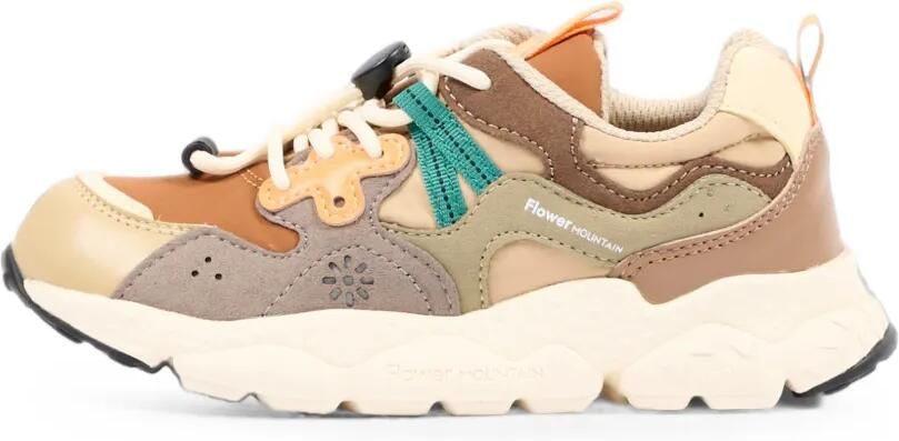 FLOWER MOUNTAIN KIDS Sneakers met colourblocking Beige - Foto 5