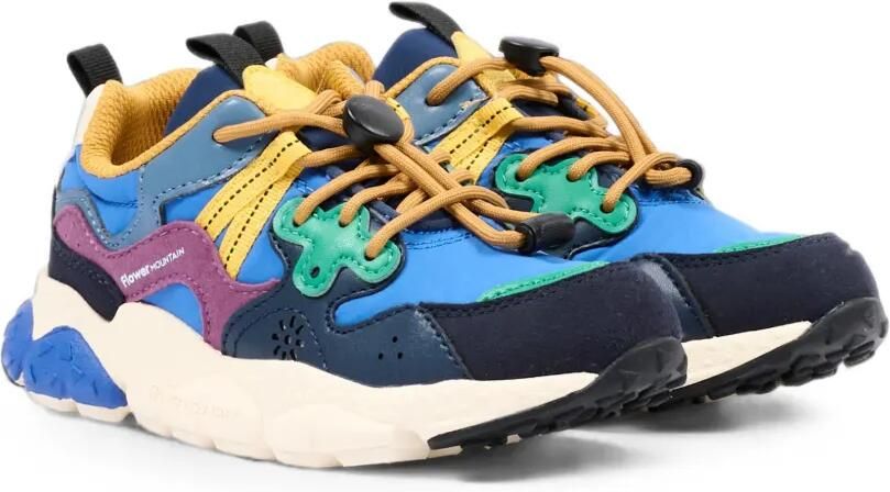 FLOWER MOUNTAIN KIDS Sneakers met colourblocking Blauw