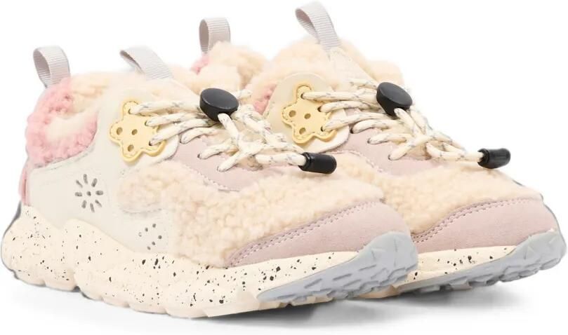 FLOWER MOUNTAIN KIDS Sneakers met imitatie sc wol Beige