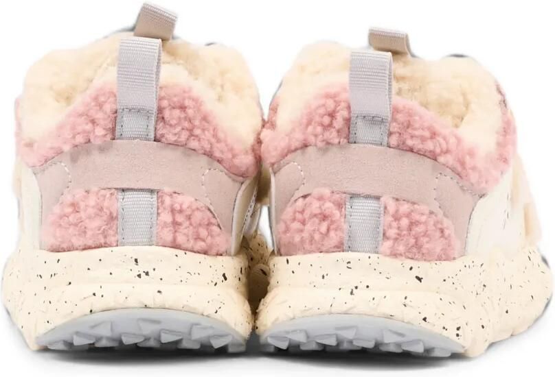 FLOWER MOUNTAIN KIDS Sneakers met imitatie sc wol Beige - Foto 3