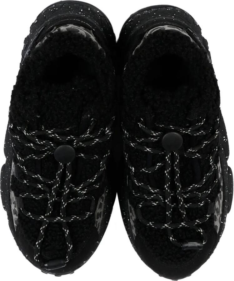 FLOWER MOUNTAIN KIDS Sneakers met luipaardprint en lammy-effect Zwart - Foto 2