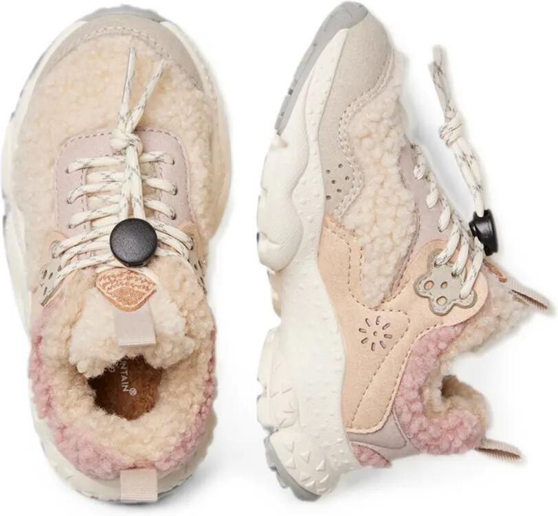 FLOWER MOUNTAIN KIDS Sneakers met vlakken Beige - Foto 3