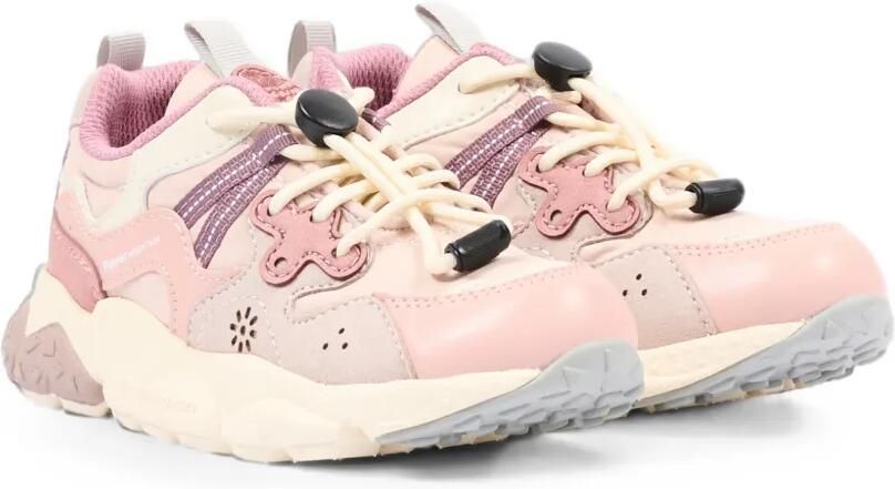 FLOWER MOUNTAIN KIDS Sneakers met vlakken en houtje-touwtje sluiting Roze