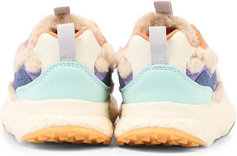 FLOWER MOUNTAIN KIDS Sneakers met vlakken van imitatiebont Beige - Foto 3
