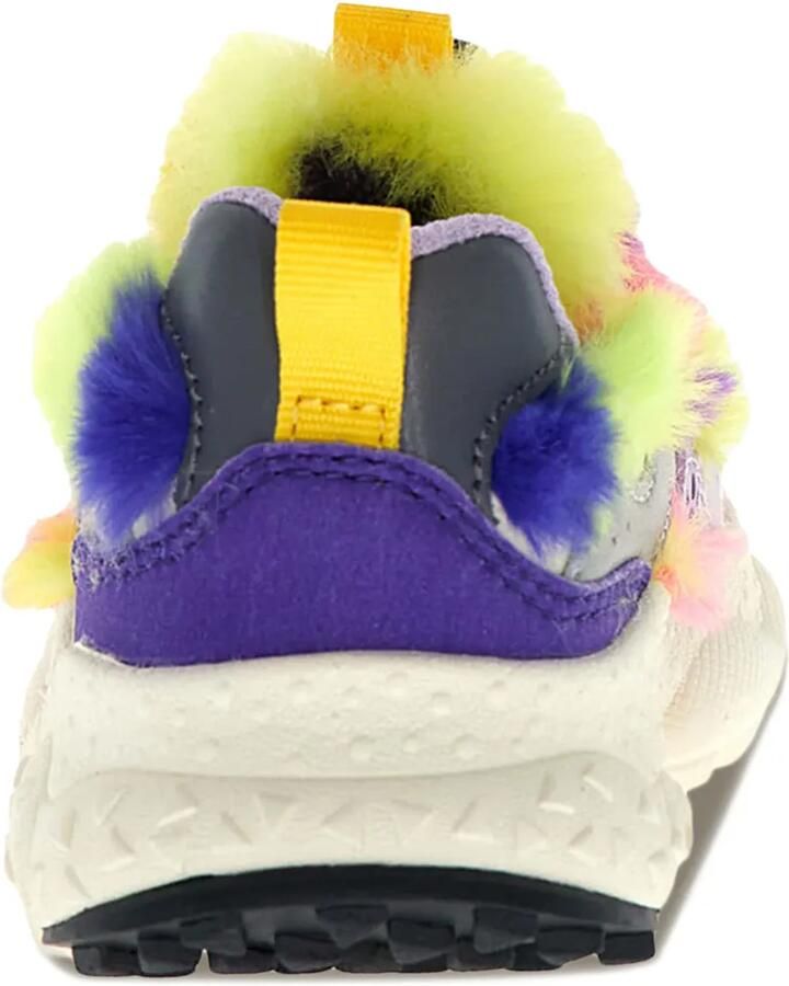 FLOWER MOUNTAIN KIDS Sneakers met vlakken van imitatiebont Paars - Foto 2