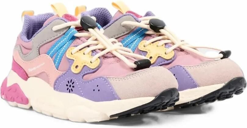 FLOWER MOUNTAIN KIDS Ya o 3 sneakers met colourblocking Roze