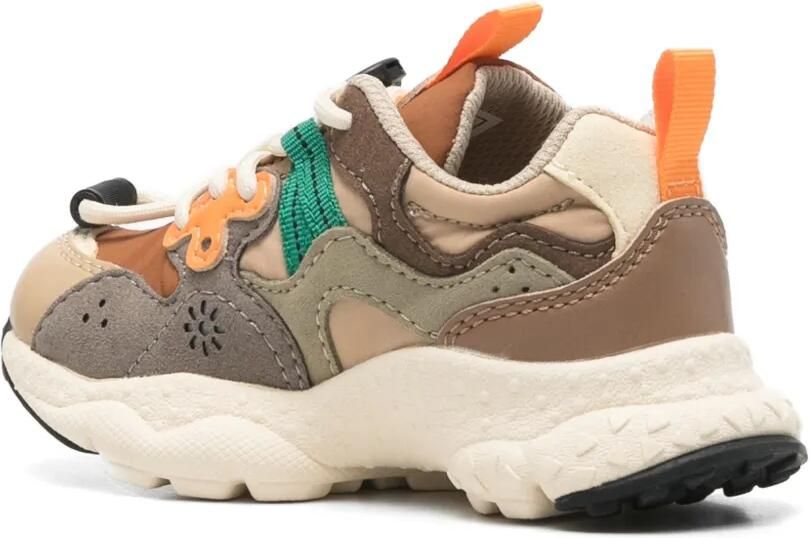 FLOWER MOUNTAIN KIDS Ya o 3 panelled sneakers Bruin - Foto 2