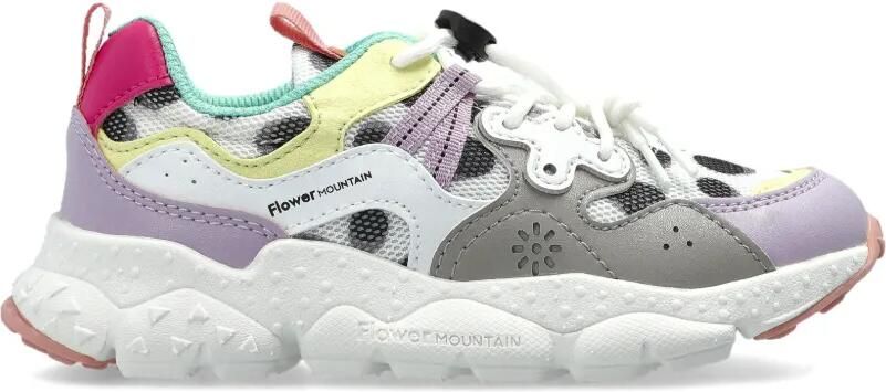 FLOWER MOUNTAIN KIDS Ya o 3 sneakers met colourblocking Wit