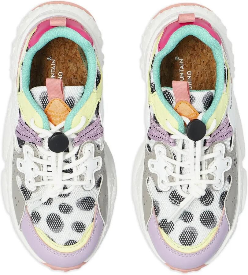 FLOWER MOUNTAIN KIDS Ya o 3 sneakers met colourblocking Wit - Foto 2