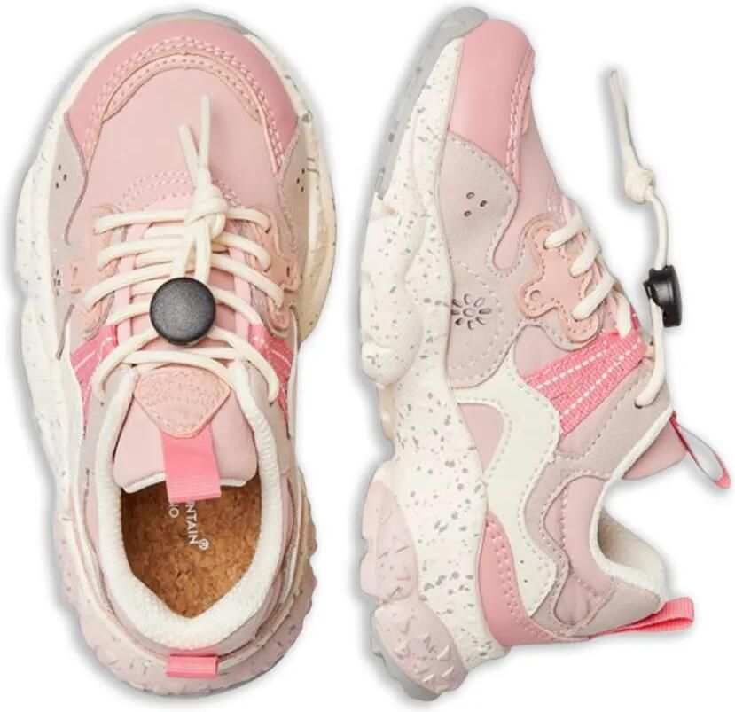 FLOWER MOUNTAIN KIDS Ya o 3 sneakers met geperforeerde details en vlakken Roze - Foto 2