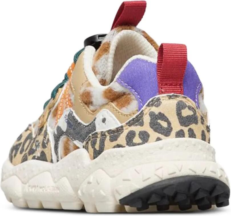 FLOWER MOUNTAIN KIDS Ya o 3 sneakers met houtje-touwtje-sluiting en dieren-print Beige - Foto 3