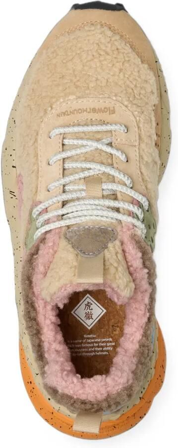 FLOWER MOUNTAIN Kotetsu suede and wool sneakers Beige - Foto 4