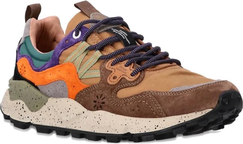 FLOWER MOUNTAIN Leren sneakers 2D98 BROWN - Foto 4