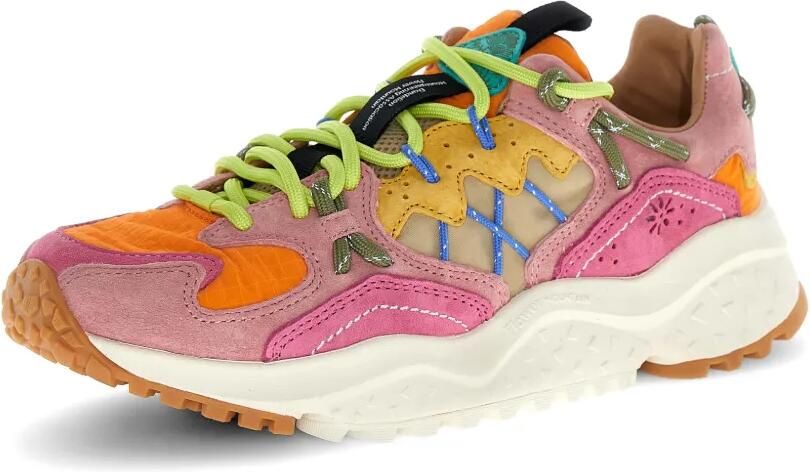 FLOWER MOUNTAIN Nubuck leren sneakers Roze - Foto 4