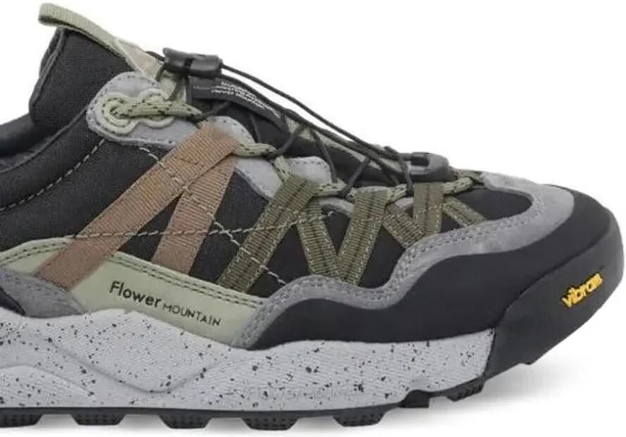 FLOWER MOUNTAIN Sneakers met vlakken en houtje-touwtje sluiting Grijs - Foto 2