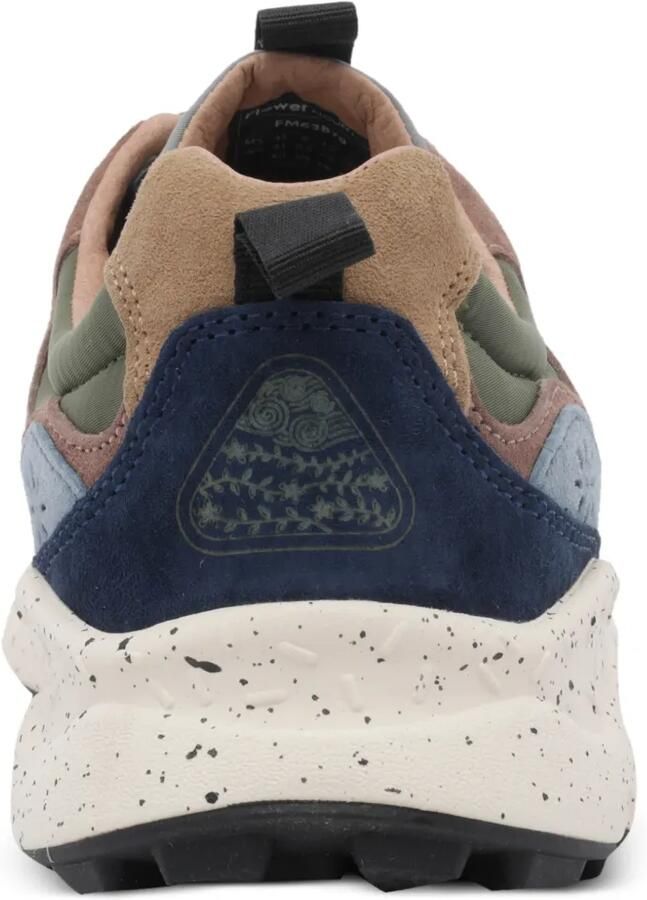 FLOWER MOUNTAIN perforated panelled sneakers Beige - Foto 2