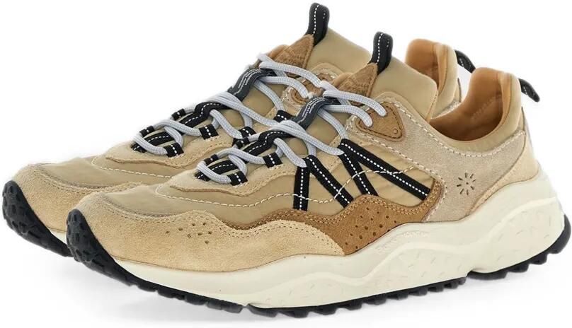 FLOWER MOUNTAIN Sanchia Uni sneakers met vlakken Beige - Foto 3