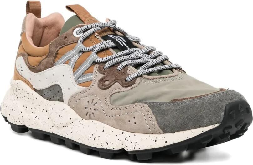 FLOWER MOUNTAIN Sneakers met gespikkelde zool en vlakken Beige - Foto 2
