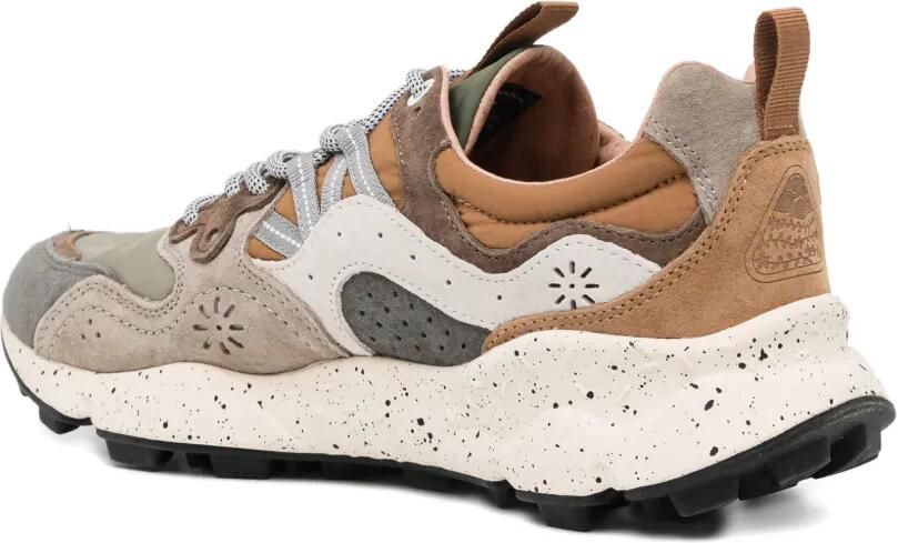 FLOWER MOUNTAIN Sneakers met gespikkelde zool en vlakken Beige - Foto 3