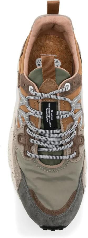 FLOWER MOUNTAIN Sneakers met gespikkelde zool en vlakken Beige - Foto 4