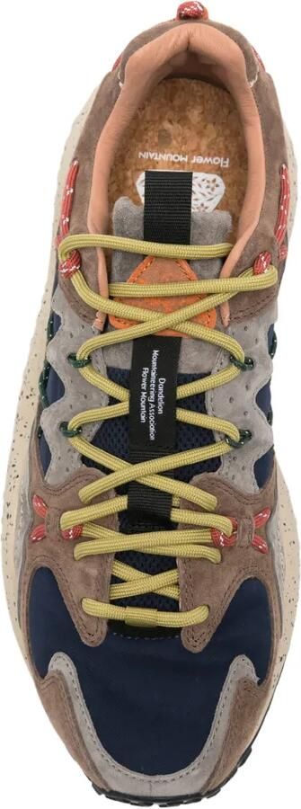 FLOWER MOUNTAIN Sneakers met gespikkelde zool en vlakken Bruin - Foto 4