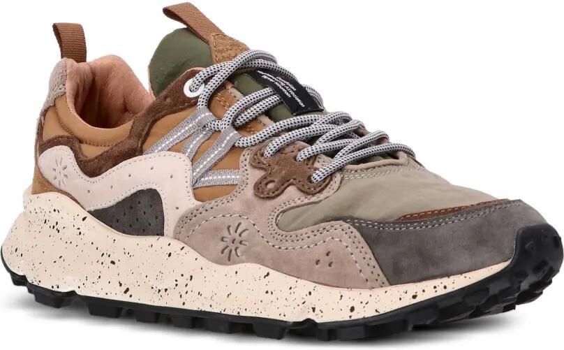 FLOWER MOUNTAIN Sneakers met leren vlakken Bruin - Foto 2